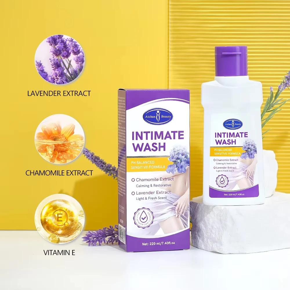 ژل شستشوی بهداشتی بانوان Aichun Beauty حاوی عصاره اسطوخودوس و بابونه - تصویر 3