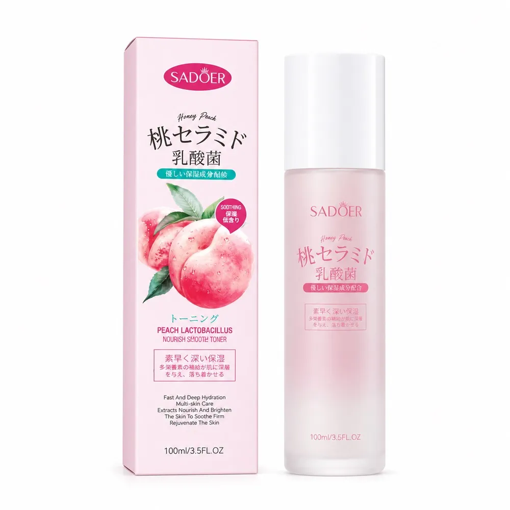 تونر صورت هلو و لاکتوباسیلوس سادور مدل Peach Lactobacillus