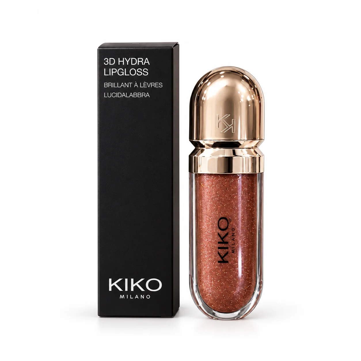 لیپ گلاس 3D Hydra KIKO MILANO - قهوهای شکلاتی شایندار (کد 44)