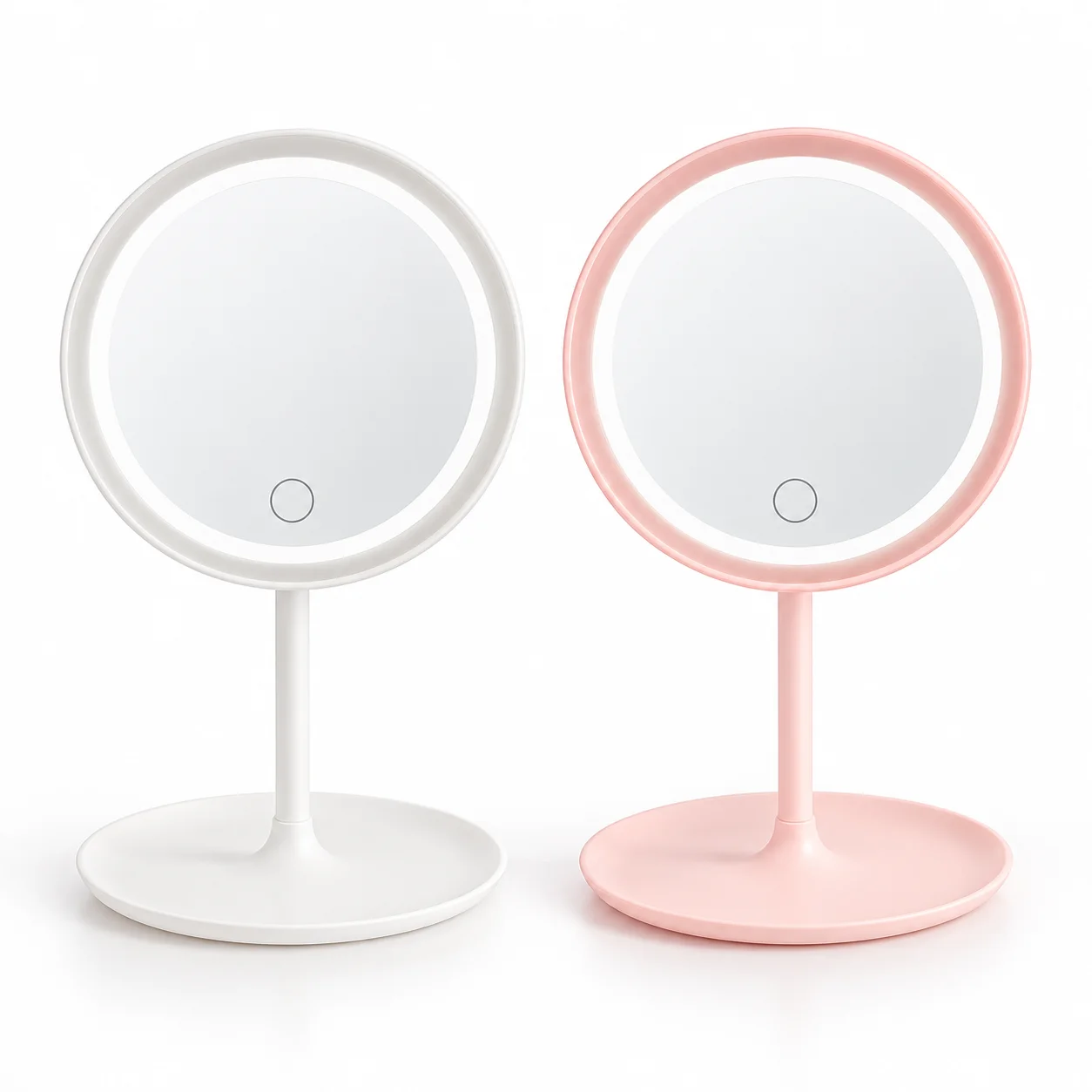 آینه آرایشی LED رومیزی لمسی