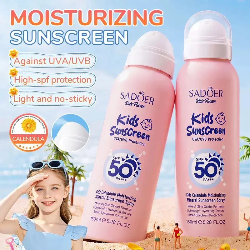 ضد آفتاب اسپری کودک SPF50 پلاس حاوی کالاندولا و زینک اکساید سادور - تصویر 3