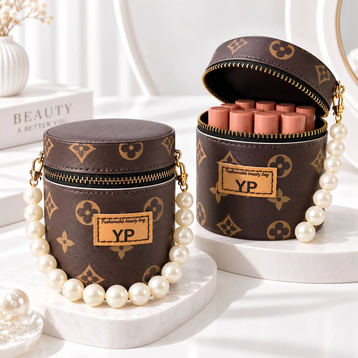 ست کامل تینت لب و برق لب YP Fashionable Beauty Bag