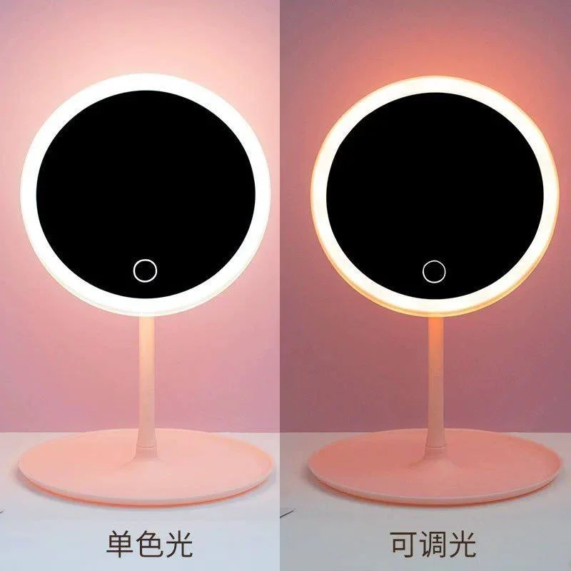 آینه آرایشی LED رومیزی لمسی - تصویر 3