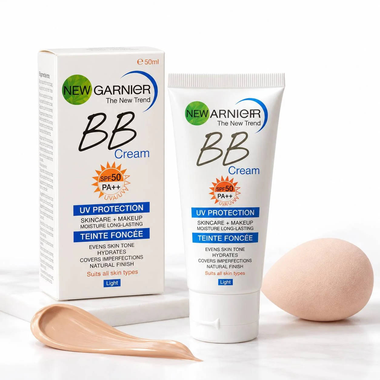 بی‌بی کرم SPF 50+ رنگ لایت گارنیه - تصویر 2
