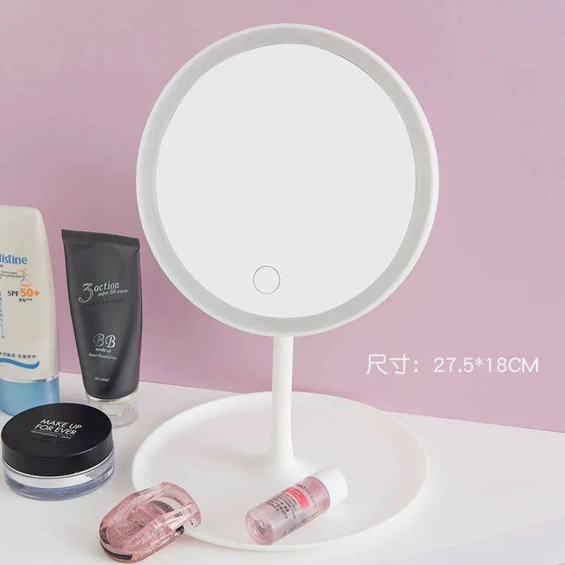 آینه آرایشی LED رومیزی لمسی - تصویر 4