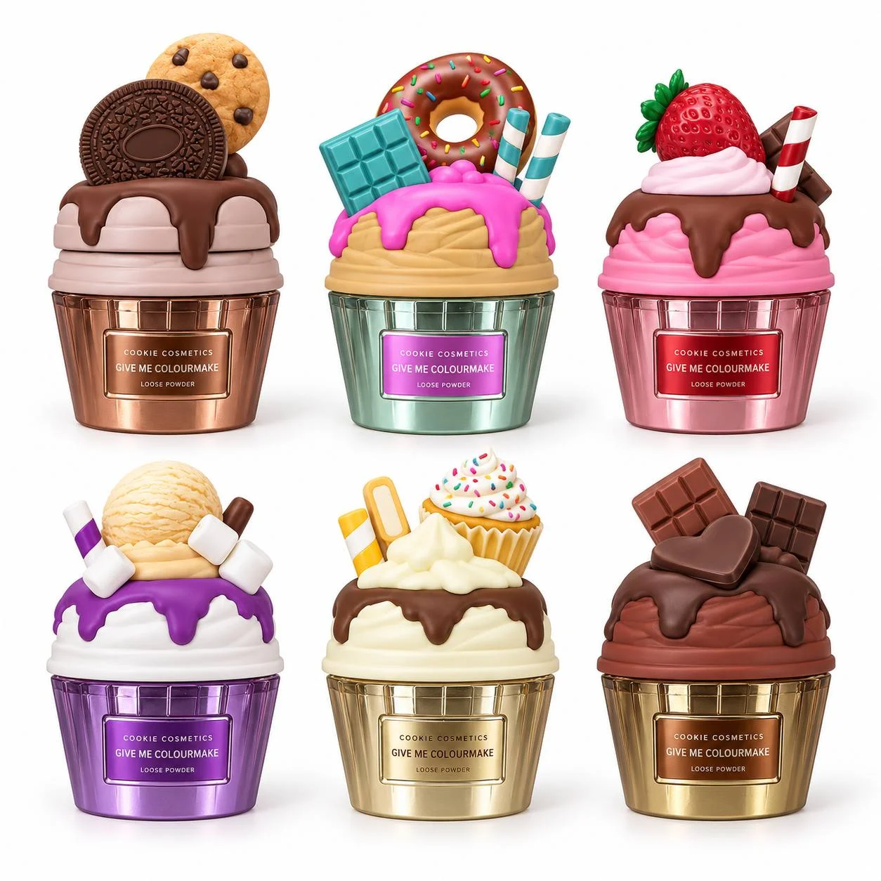 عطر فانتزی طرح کاپ کیک کوکی کازمتیکس - تصویر 2