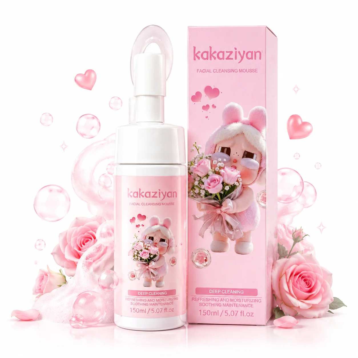موس پاک کننده صورت Kakaziyan مدل Cleansing Mousse حجم 150 میل