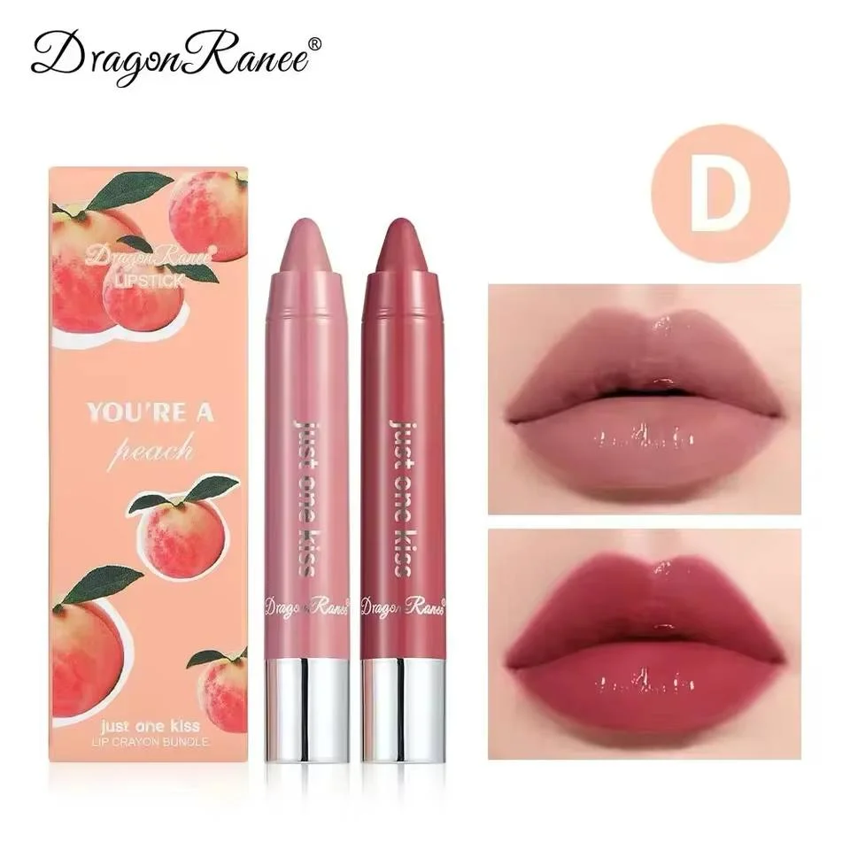 پک رژ لب مدادی دوقلو میوه‌ای Dragon Ranee - تصویر 5