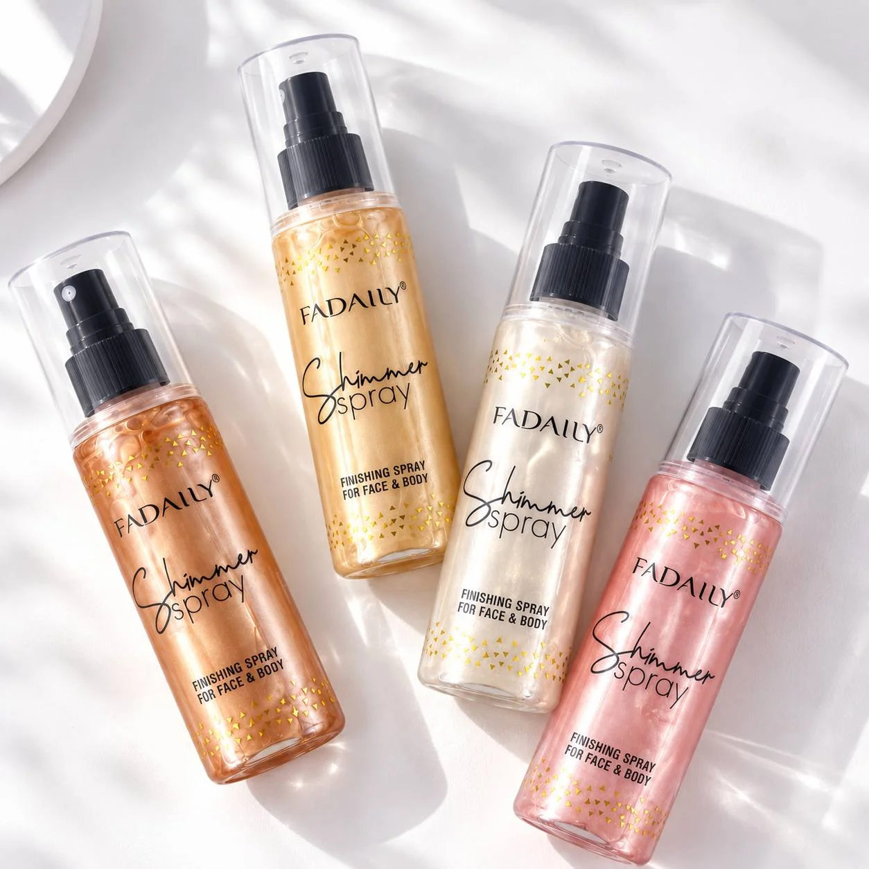 اسپری شاین‌دار صورت و بدن فادایلی FADAILY مدل Shimmer Spray