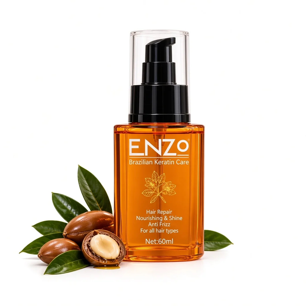 روغن مو کراتینه انزو مدل Brazilian Keratin Care