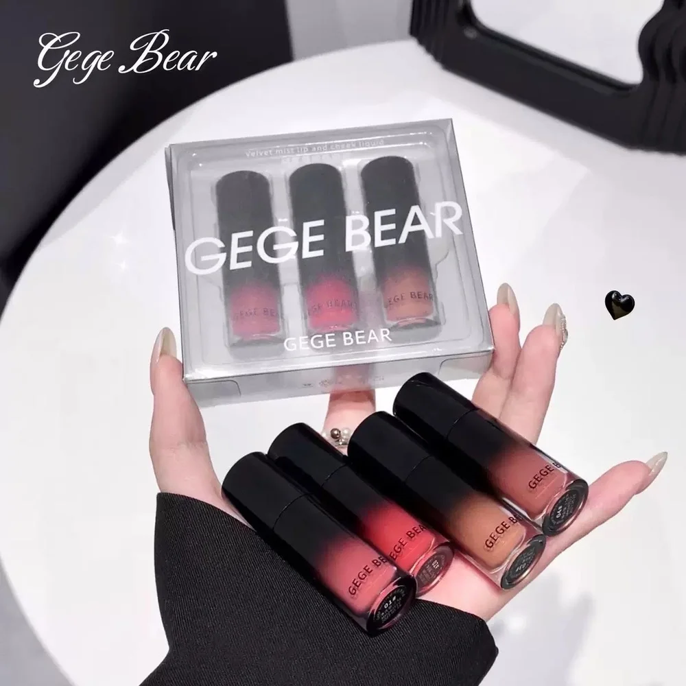 ست رژ لب مخملی مهآلود GEGE BEAR
