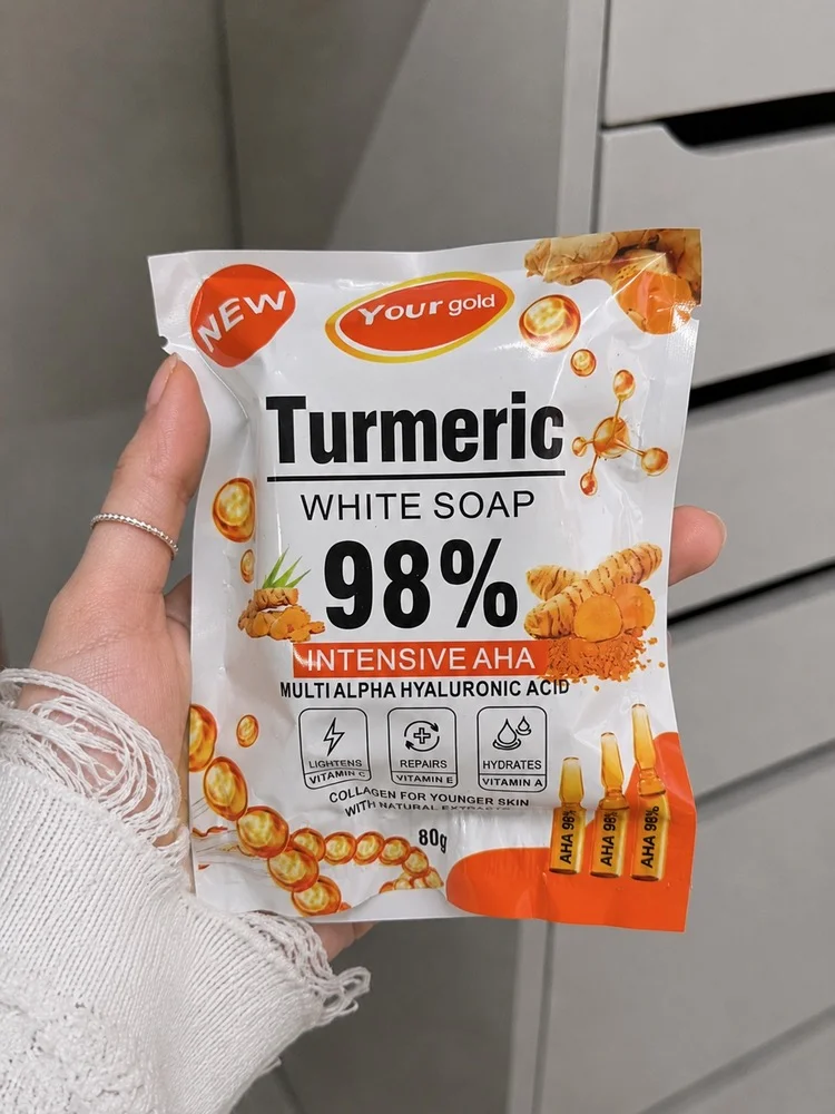 صابون سفید کننده طلای زردچوبه turmeric