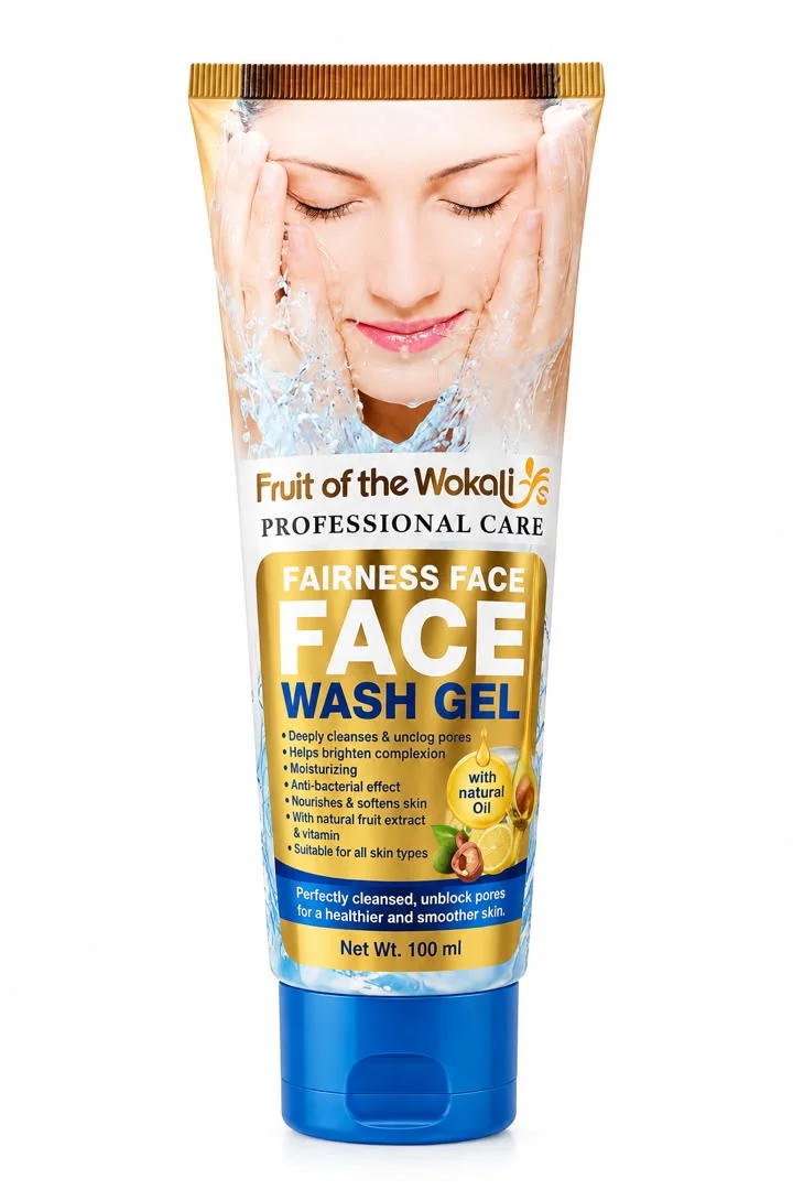 ژل شستشوی صورت Fruit of the Wokali مدل Fairness Face حجم 100 میلی لیتر