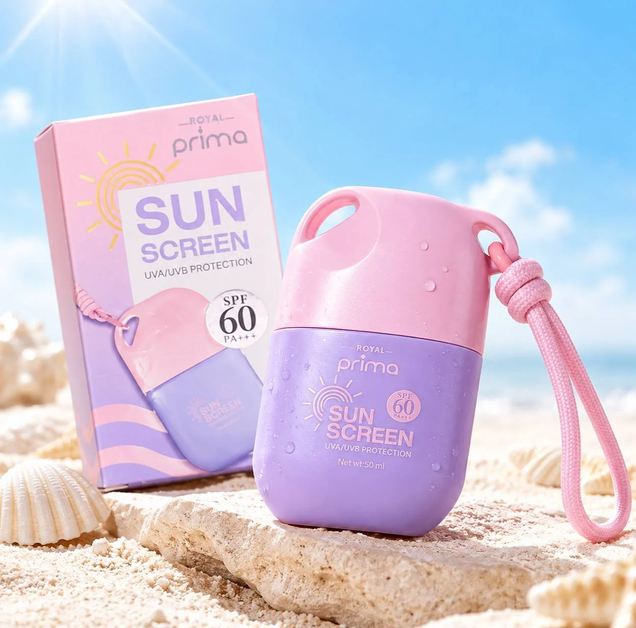 ضد آفتاب پینترستی رویال پریما SPF60+ با بند آویز - تصویر 4