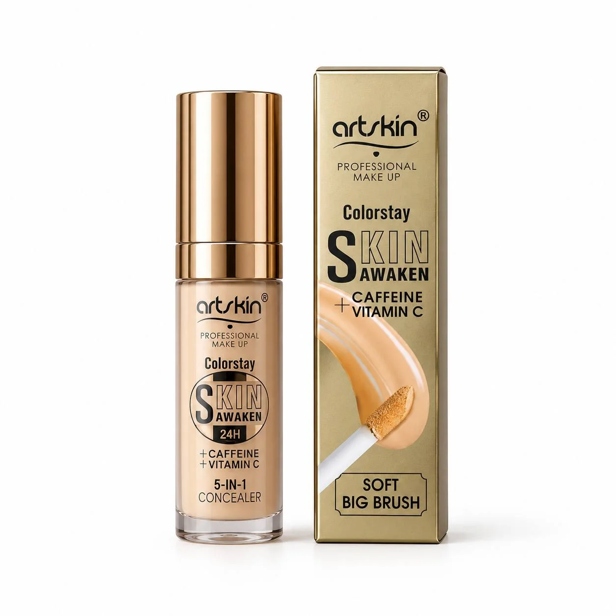 کانسیلر 5 کاره آرت اسکین مدل SKIN AWAKEN حاوی کافئین و ویتامین C