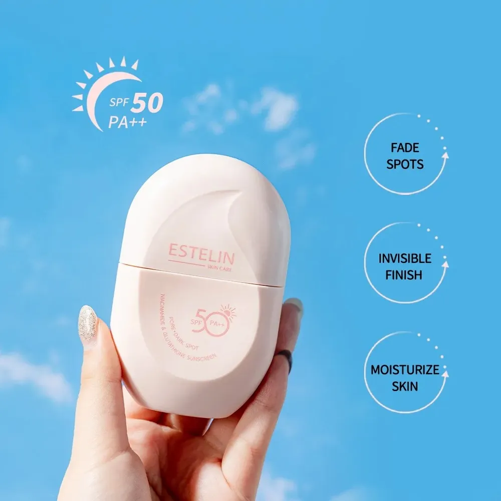 ضد آفتاب روشن کننده استلین صورتی SPF50 بدون سفیدک