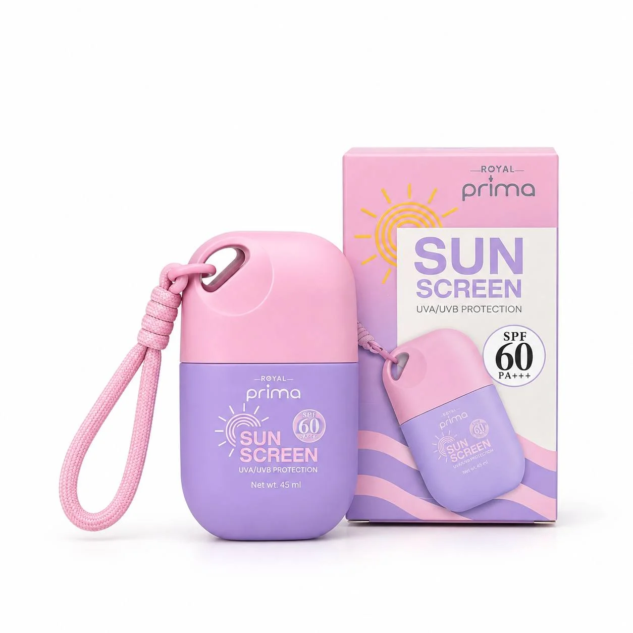ضد آفتاب پینترستی رویال پریما SPF60+ با بند آویز