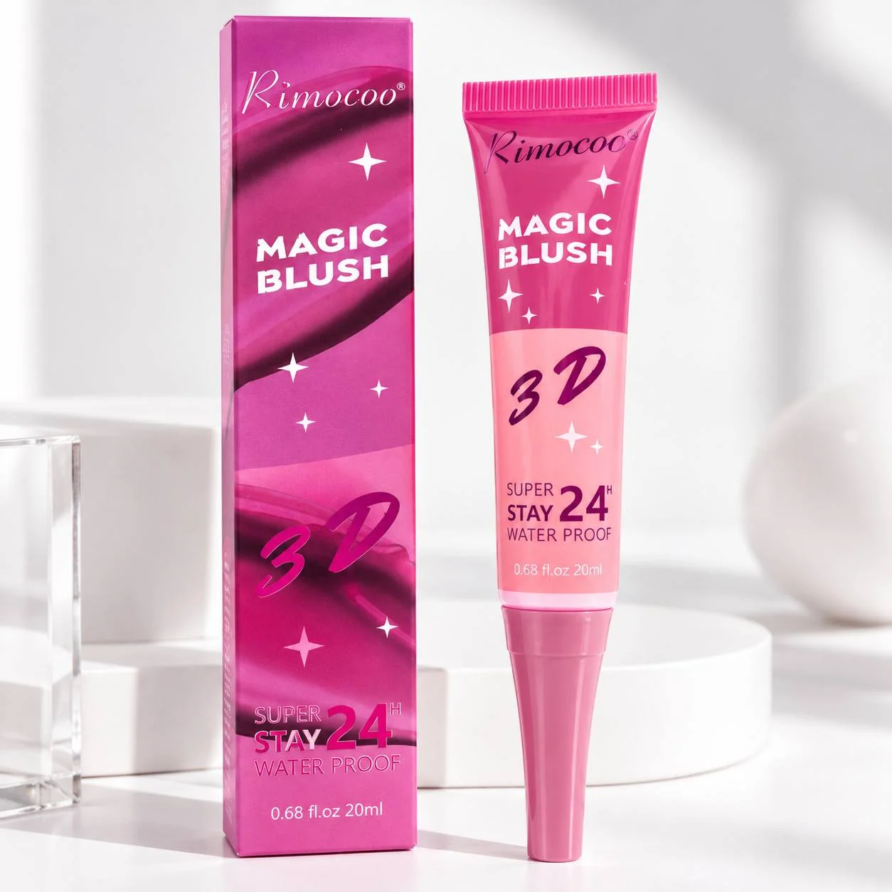 رژگونه جادویی سه‌بعدی Rimocoo Magic Blush 3D