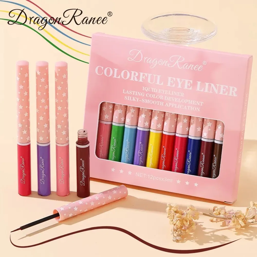 پک خط چشم رنگی مویی Dragon Ranee Colorful Eyeliner