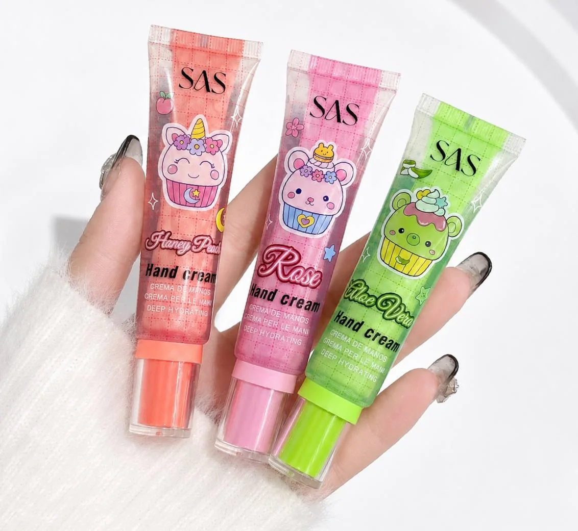 کرم دست ژله ای دوفاز ساس SAS مدل Honey Peach ،Rose ،Aloe Vera