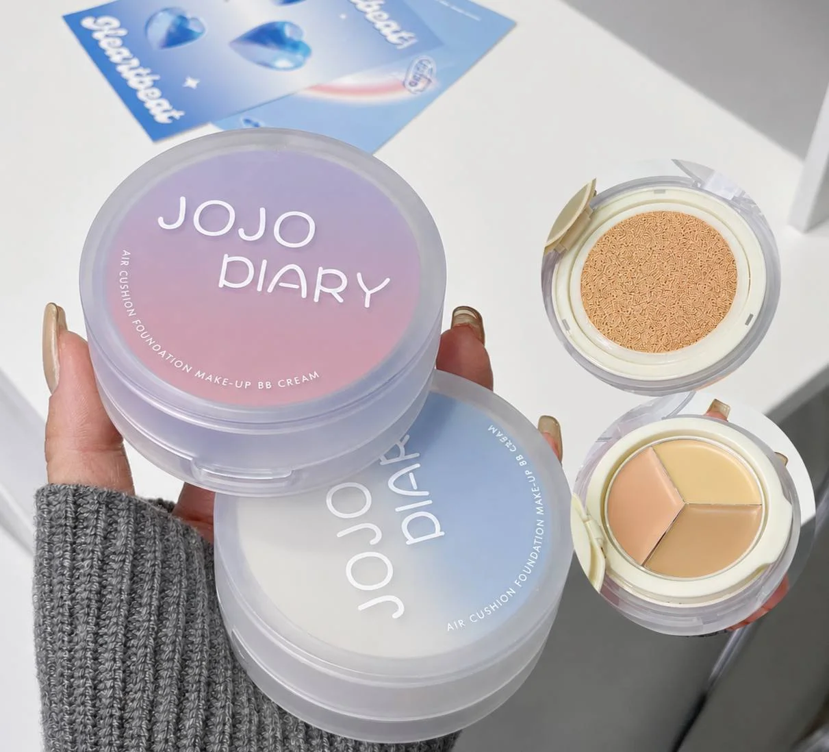 کوشن دوتایی JOJO DIARY همراه با کانسیلر سه رنگ