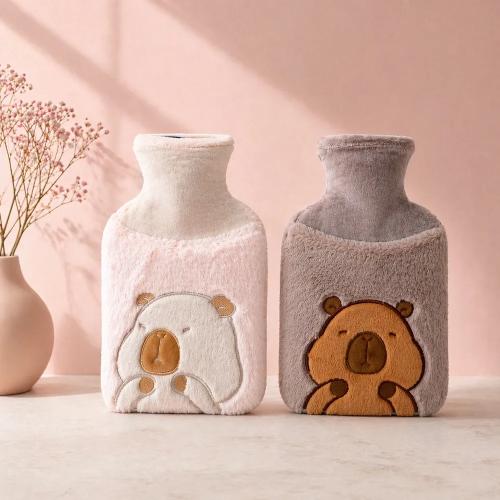 کیسه آب گرم پشمی طرح کاپوبارا سایز بزرگ