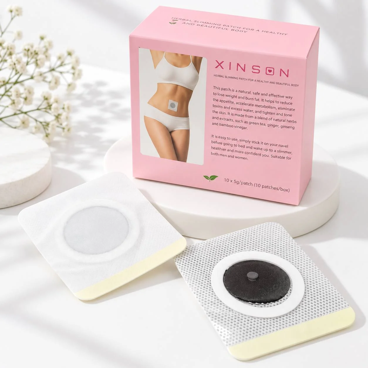 چسب لاغری گیاهی ایکسینسون (XINSON) مدل لاغری شکم