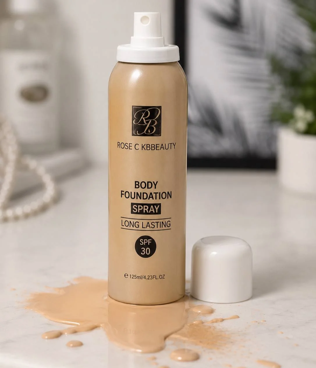 اسپری کرم پودر بدن SPF 30 رز سی کی بی بیوتی - تصویر 4