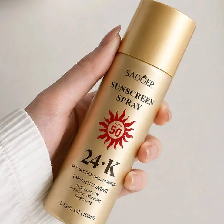 اسپری ضدآفتاب 24K طلایی سادور