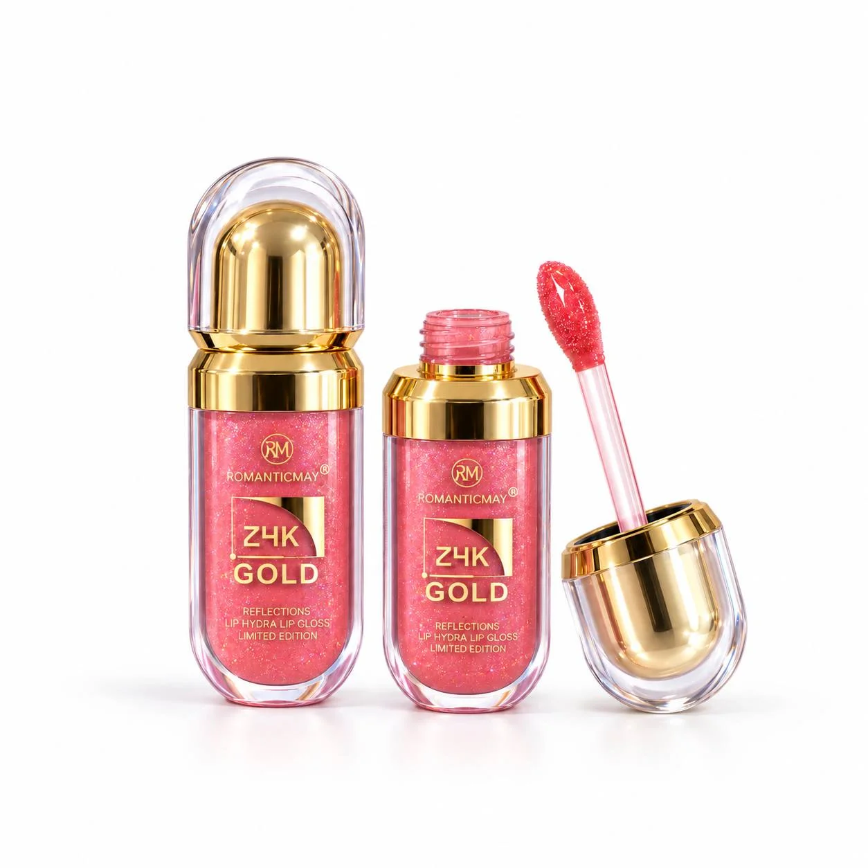 برق لب گلیتری 24K GOLD طرح کیکو
