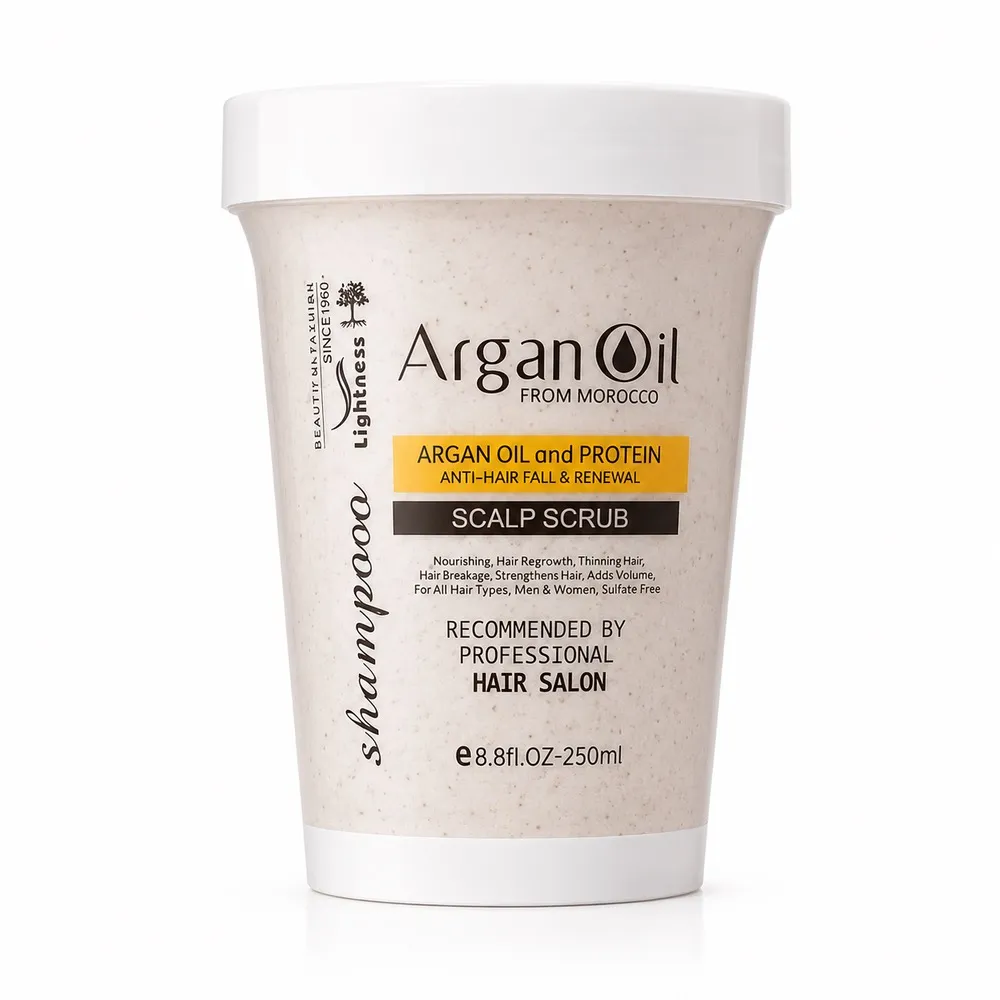 اسکراب کف سر روغن آرگان – Lightness Argan Oil Scalp Scrub