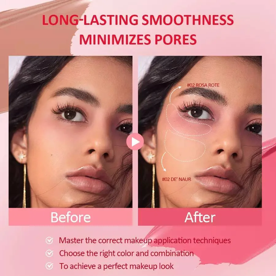 رژگونه کرمی بیسکویتی دو رنگ پیج‌وین مدل OH MY BLUSH BISCUIT BARE - تصویر 3