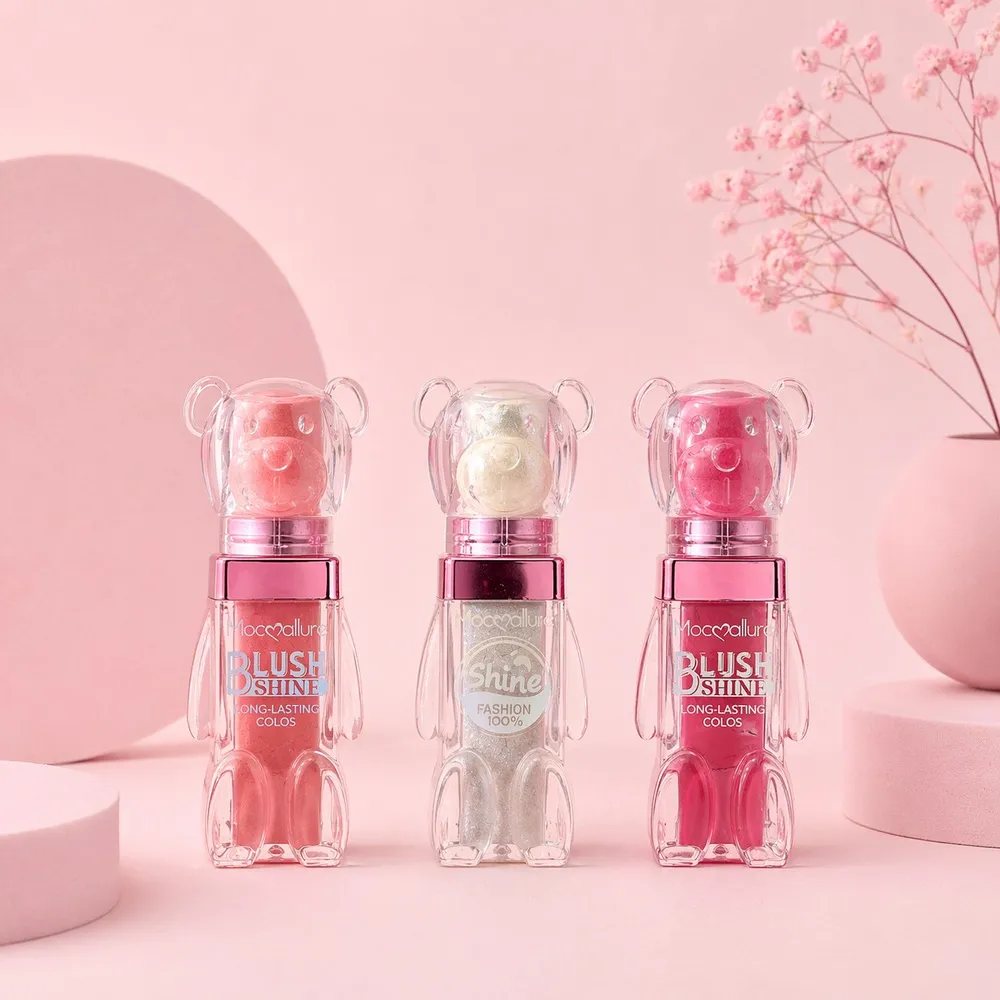 استیک پودر شاین رژ گونه و هایلایتر مکالر طرح خرس