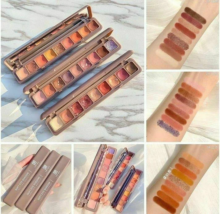 پالت سایه چشم 8 رنگ هدی موجی مدل Soft Eye Shadow - تصویر 2