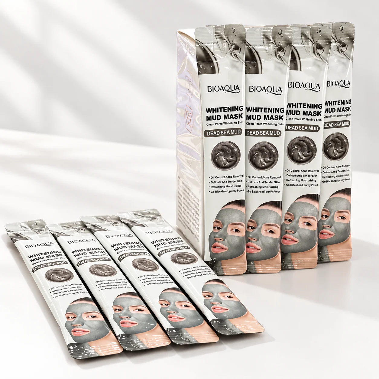 ماسک گلی پاکسازی صورت BIOAQUA مدل Dead Sea Mud