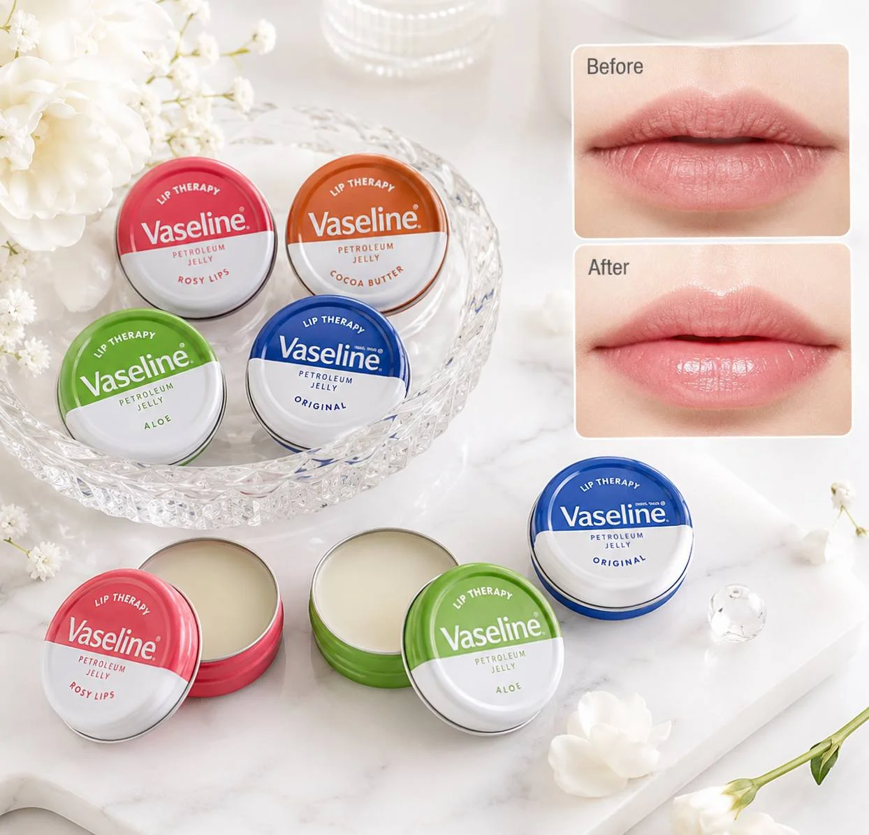 بالم لب کاسه‌ای وازلین Lip Therapy - تصویر 2