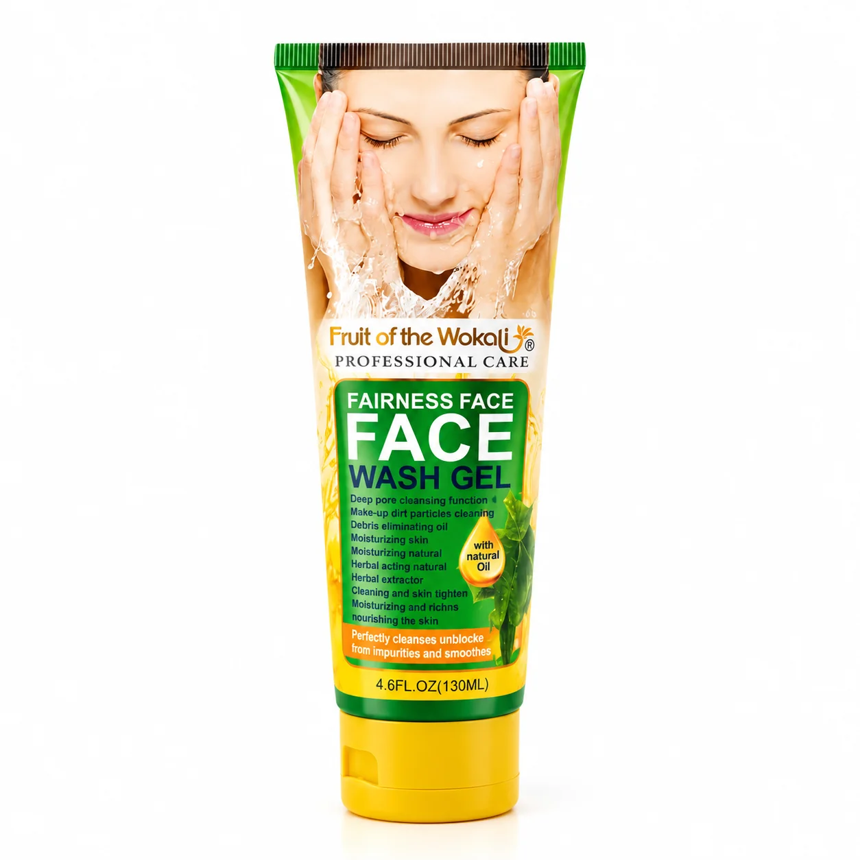 ژل شستشوی صورت Fruit of the Wokali مدل Fairness Face حجم 100 میلی لیتر