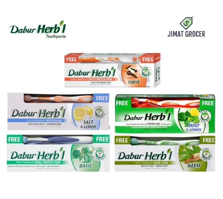 پک خمیر دندان و مسواک دابور Herb’l مدل میخک - تصویر 4