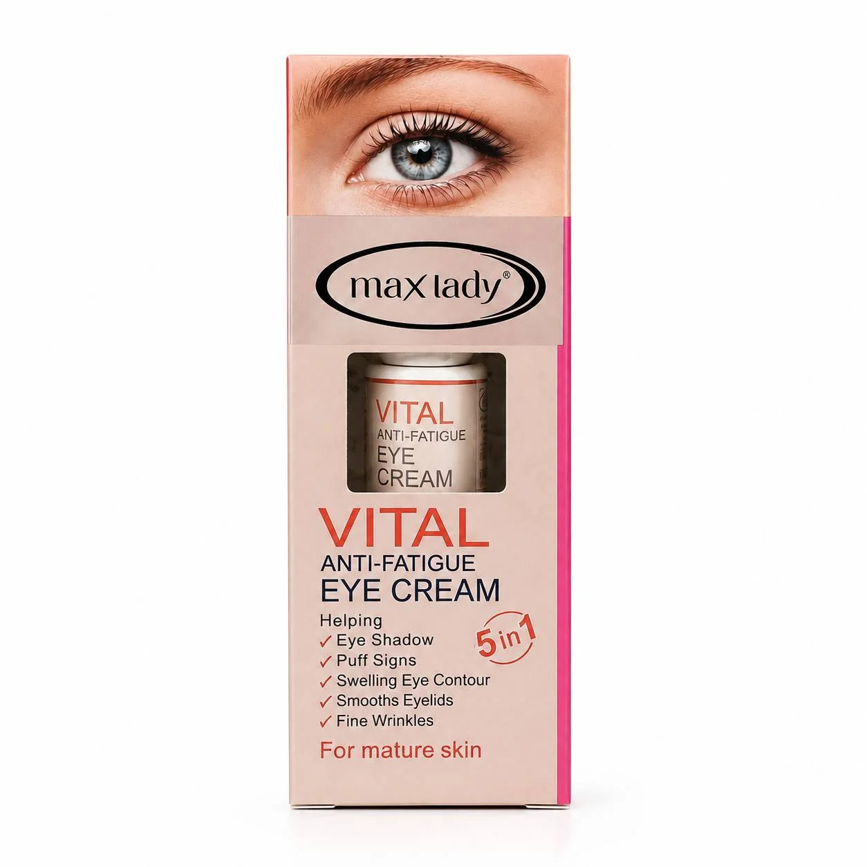 کرم دور چشم ضد خستگی 5 در 1 مکس لیدی مدل Vital