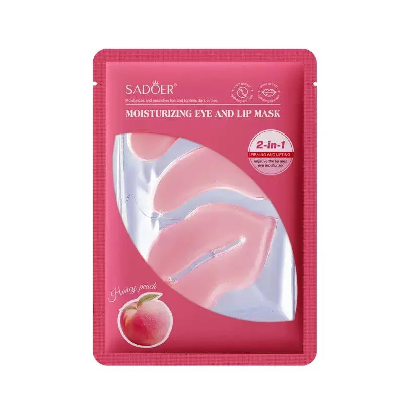 ماسک 2 در 1 دور چشم و لب SADOER مدل Honey Peach