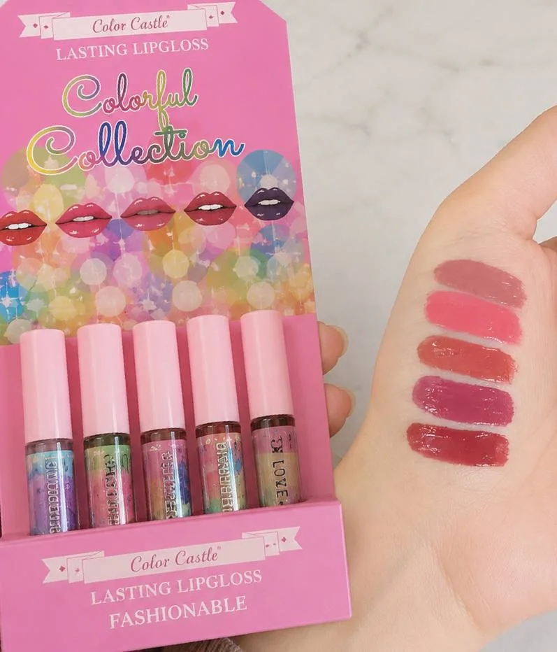 پک 5 عددی رژ لب مایع آدامس حبابی مات کالر کستل مدل Colorful Collection - تصویر 2