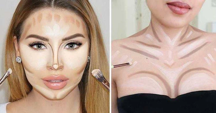 پالت کانتور، کانسیلر و ژل ابرو 8 رنگ کرمی آرت اسکین مدل 4D Slim Face - تصویر 4