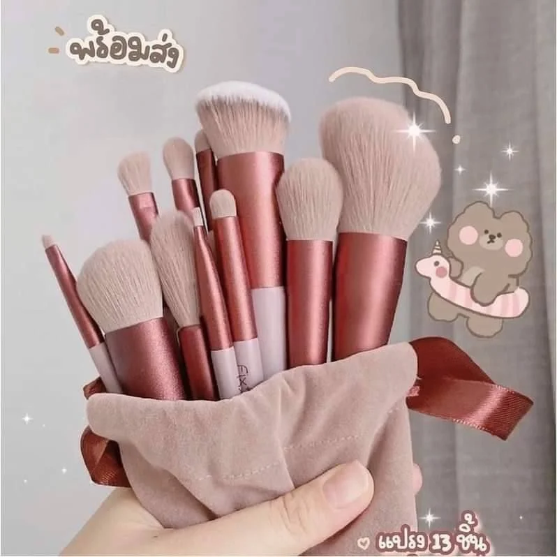  ست براش آرایشی حرفه‌ای همراه کیف فیکس