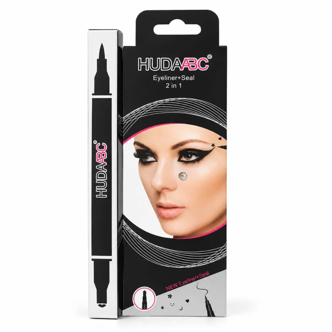 خط چشم دو سر ماژیکی هودابیوتی مدل Eyeliner + Seal