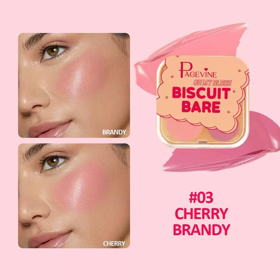 رژگونه کرمی بیسکویتی دو رنگ پیج‌وین مدل OH MY BLUSH BISCUIT BARE - تصویر 7